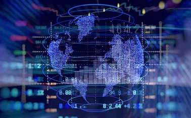 Global digital finance abstract image