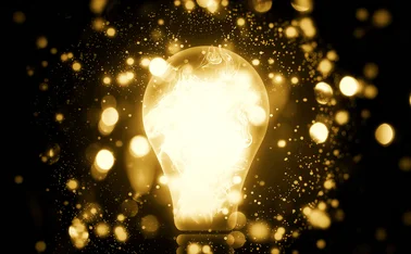 shining lightbulb 