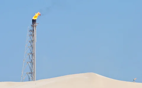 Oil production in desert