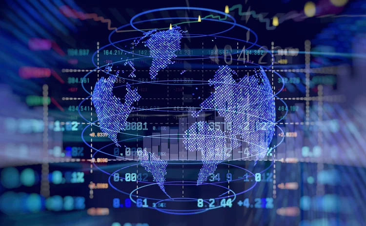 Global digital finance abstract image