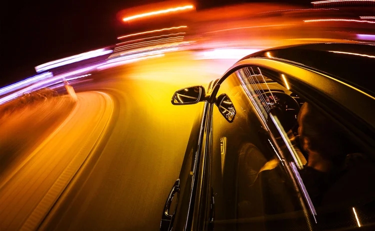 Speeding car