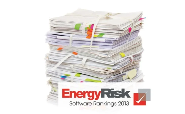 Energy Risk - Software Rankings 2013 Energy Risk - Software Rankings 2013