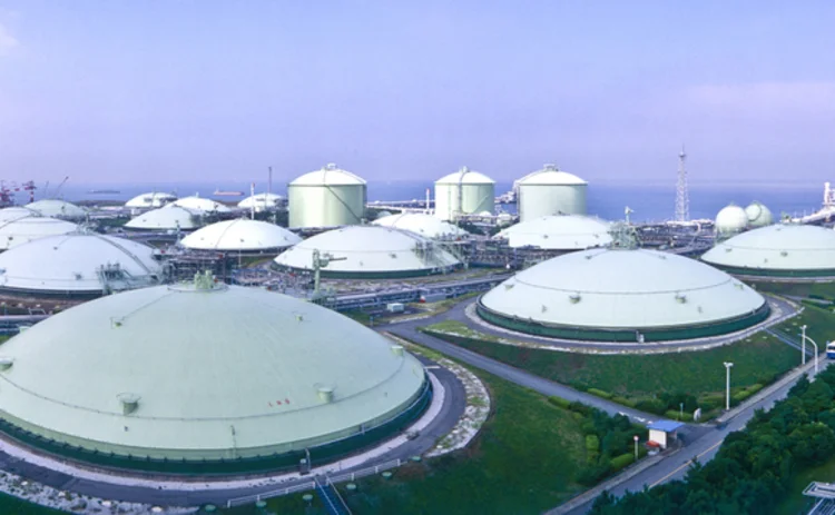LNG storage near Tokyo Bay