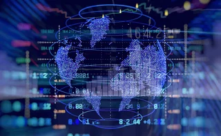 Global digital finance abstract image